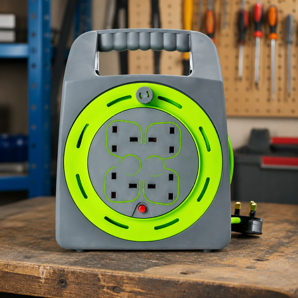 15m Commercial Handbag Cable Reel with Thermal Cut Out