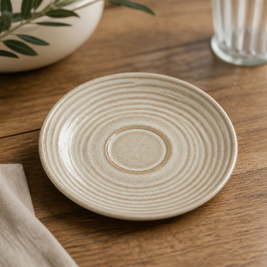 Terrace truffle round saucers 162mm microwave safe 12 pack