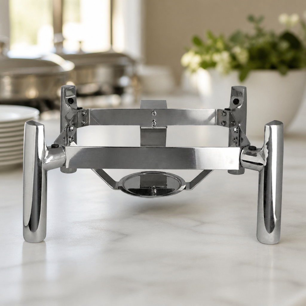 Commercial Square Chafing Dish Stand 324x311mm Metal Design