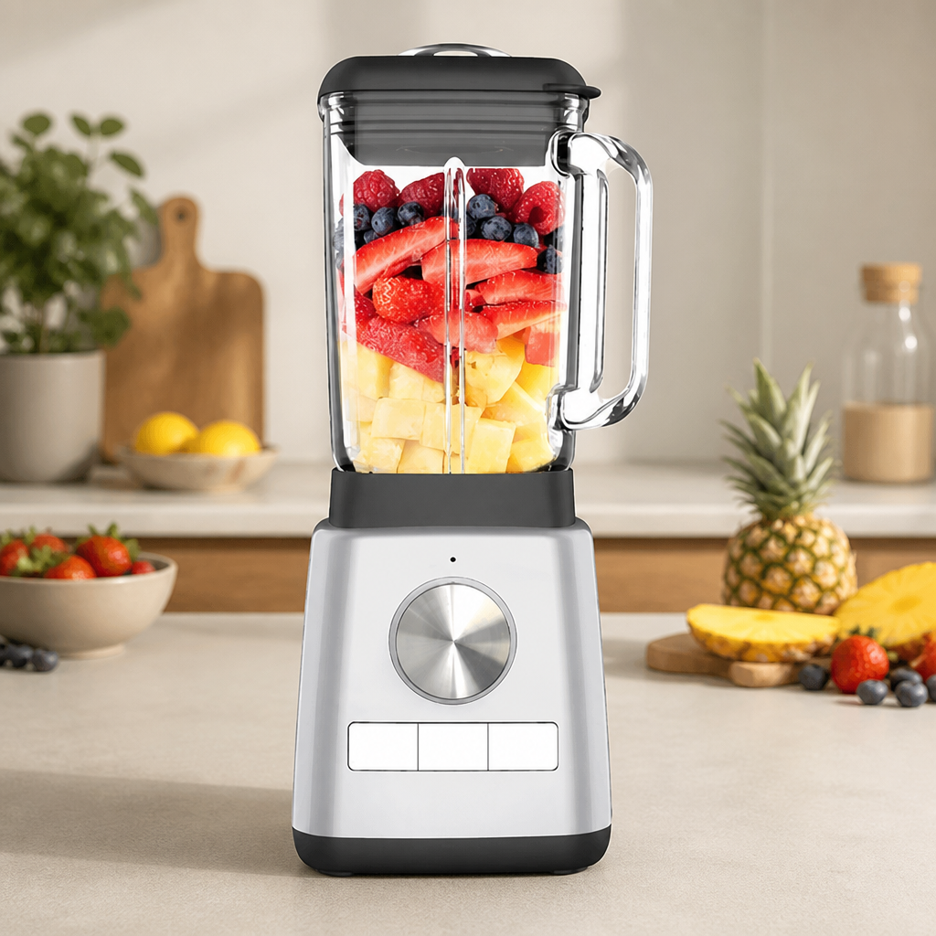 1.8L Satin Finish High-Power Glass Jug Food Blender