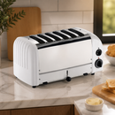 Commercial 6 Slice Vario Toaster White with Browning Control