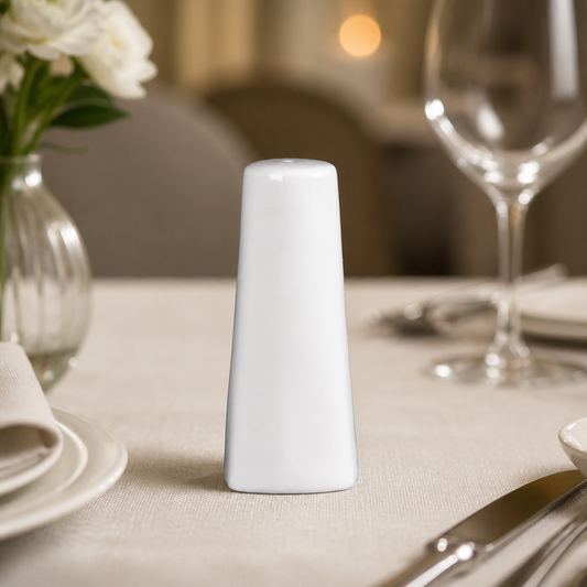 Commercial Porcelain Salt Shakers 100mm 6 Pack for catering