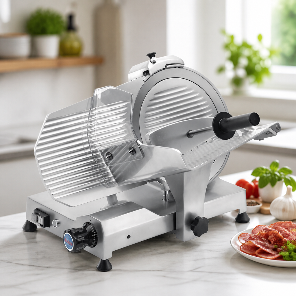 Commercial Meat Slicer with 300mm Blade and Adjustable Slice Control