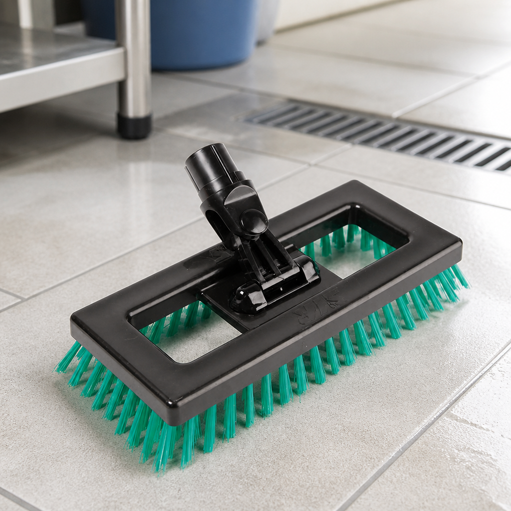 Commercial Deck Scrubber Brush 235mm Colour Coded Hygiene Tool