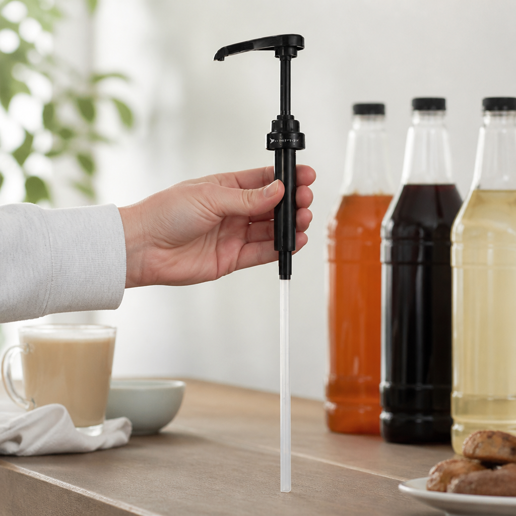 Syrup Pump for 1L Bottles - Commercial Portion Control Accessory