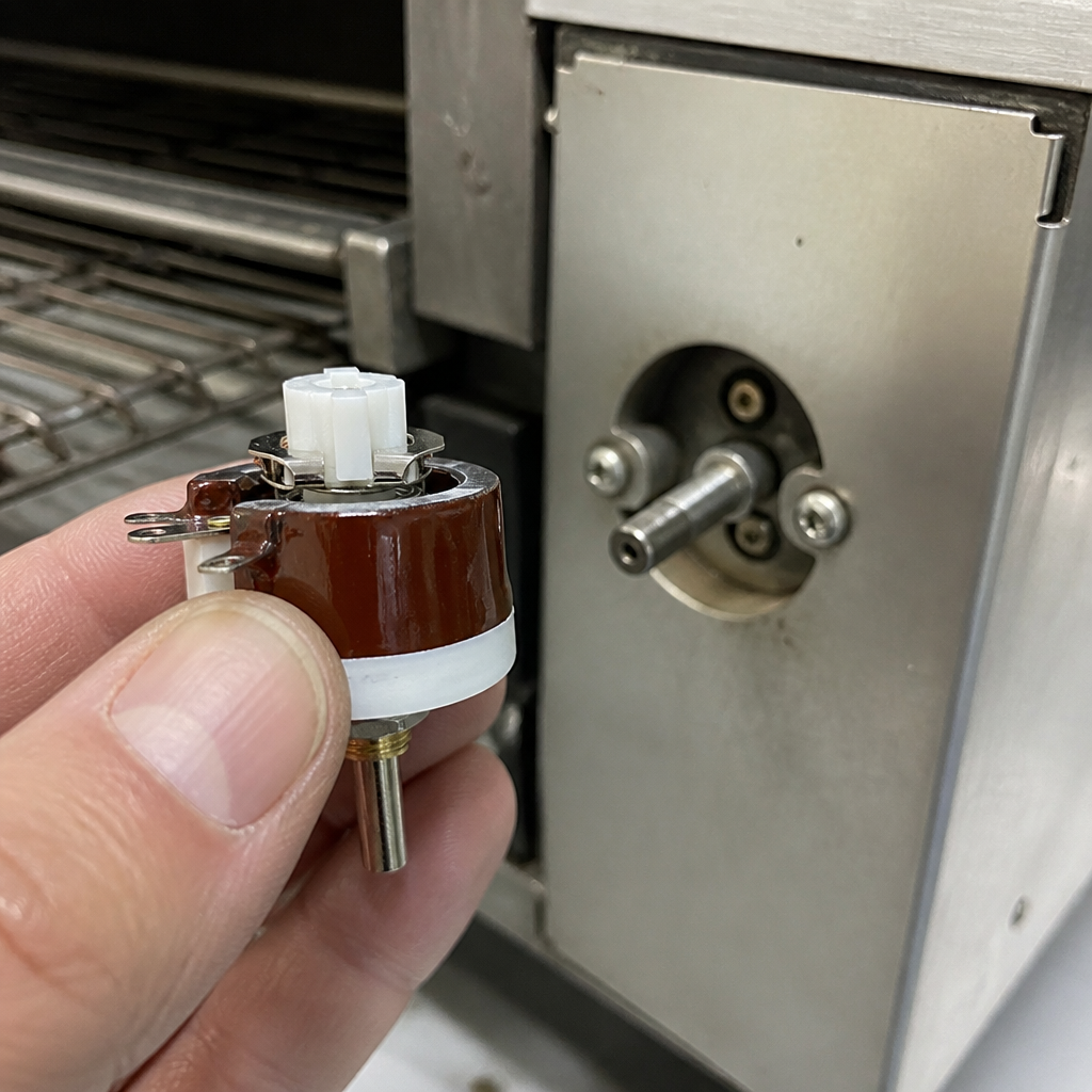 Commercial Conveyor Toaster Speed Regulator in Ceramic Red 65mm