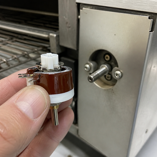 Commercial Conveyor Toaster Speed Regulator in Ceramic Red 65mm