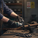 Premium Heavy Duty Nitrile Foam Gloves with Nylon Liner for Excellent Grip in Wet and Oily Conditions