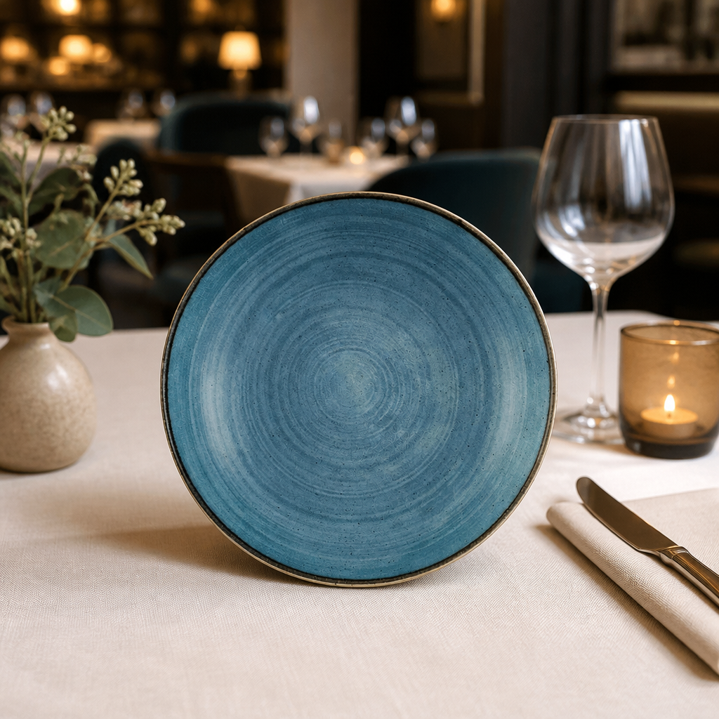 Commercial Raw Coupe Bowls Teal 248mm 12 Pack