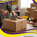 Premium Eco-Friendly Kraft Paper Tape - Self-Adhesive, 48mm x 50m - Strong & Durable for Packaging
