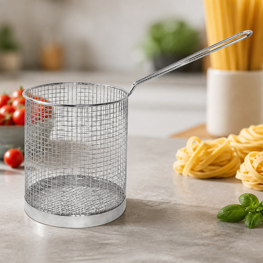 Commercial Stainless Steel Spaghetti Basket 15cm Durable Utensil