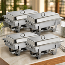 9Ltr Commercial Chafing Dishes Set 1/1 GN - 4 Pack