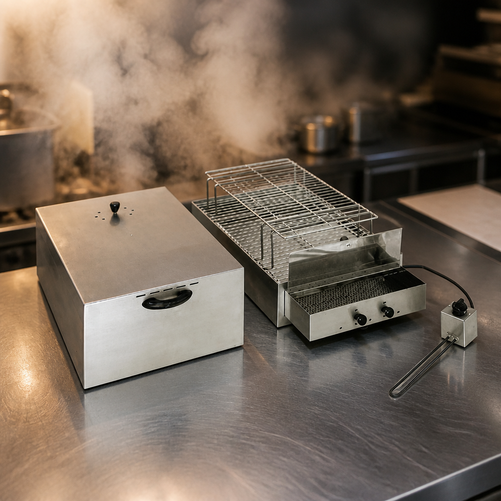 Commercial Twin Shelf Food Smoker for Meat and Fish