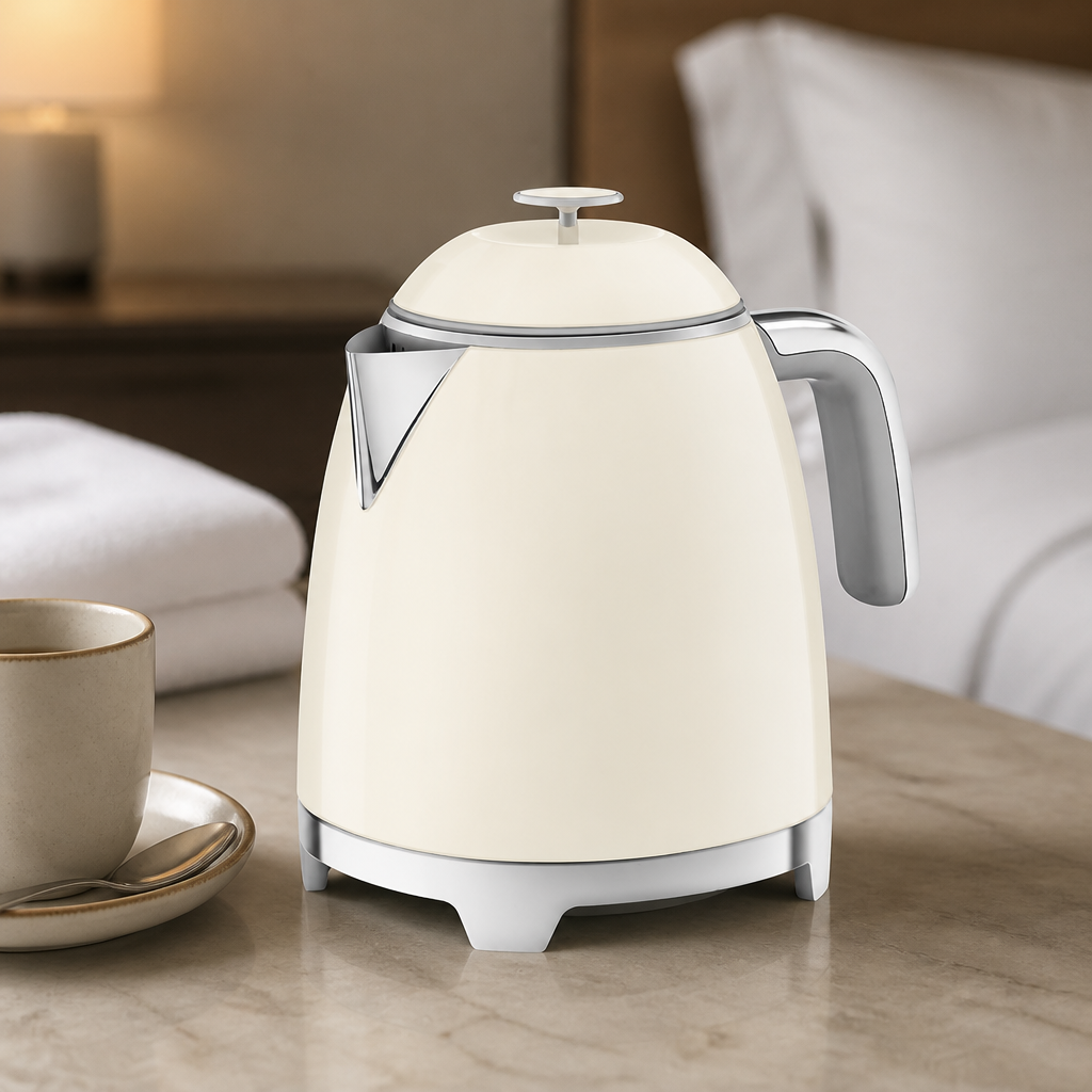 800ml Commercial Mini Kettle Cream Double Wall Design