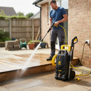 Premium Electric Pressure Washer 240V with 165 Bar Pressure, Snow Foaming Applicator, and On-Board Storage for Effective Cleaning