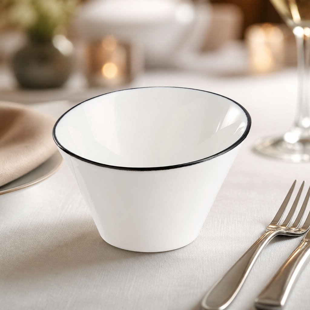 Commercial Appetizer Bowls 95mm Porcelain 24 Pack
