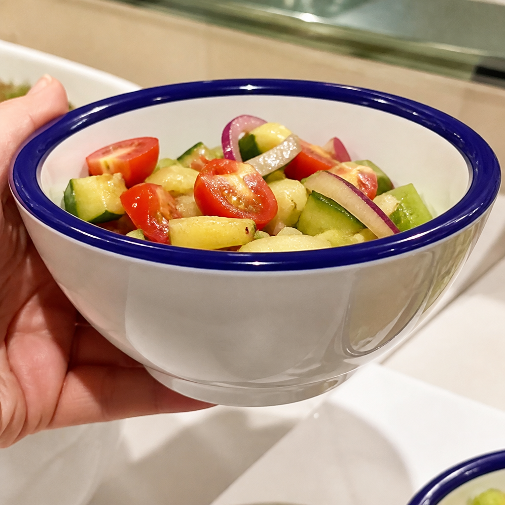300ml blue commercial melamine serving bowl