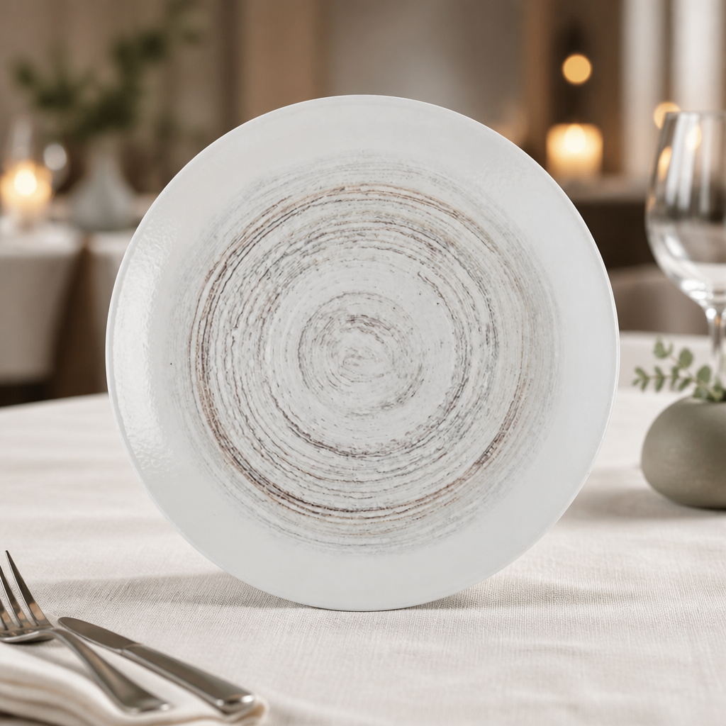 Commercial Coupe Plates 285mm - 12 Pack Super Vitrified Ceramic