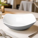 Commercial X Squared Bowls 235mm Plain Whiteware 12 Pack
