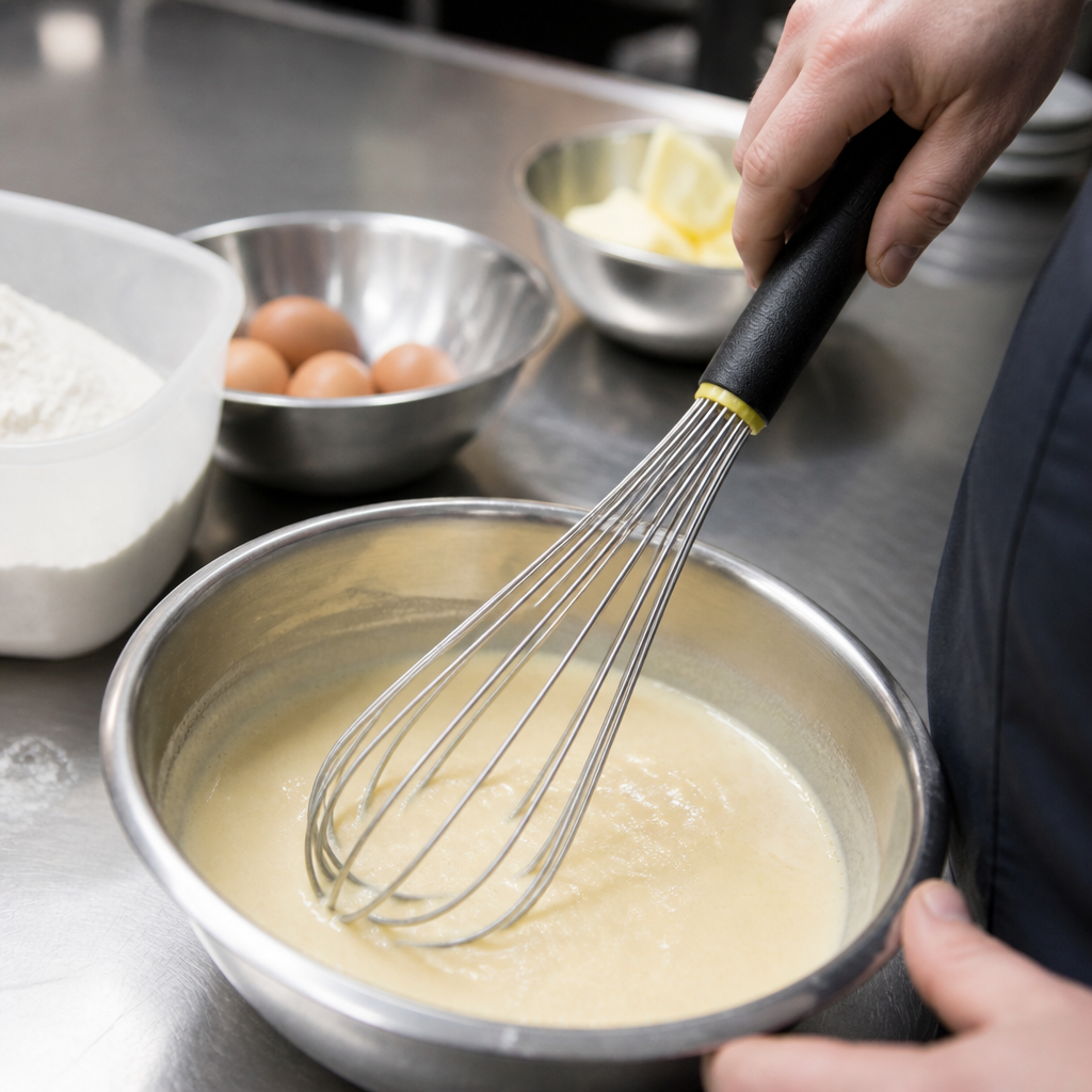 Commercial 450mm whisk for chefs and bakers
