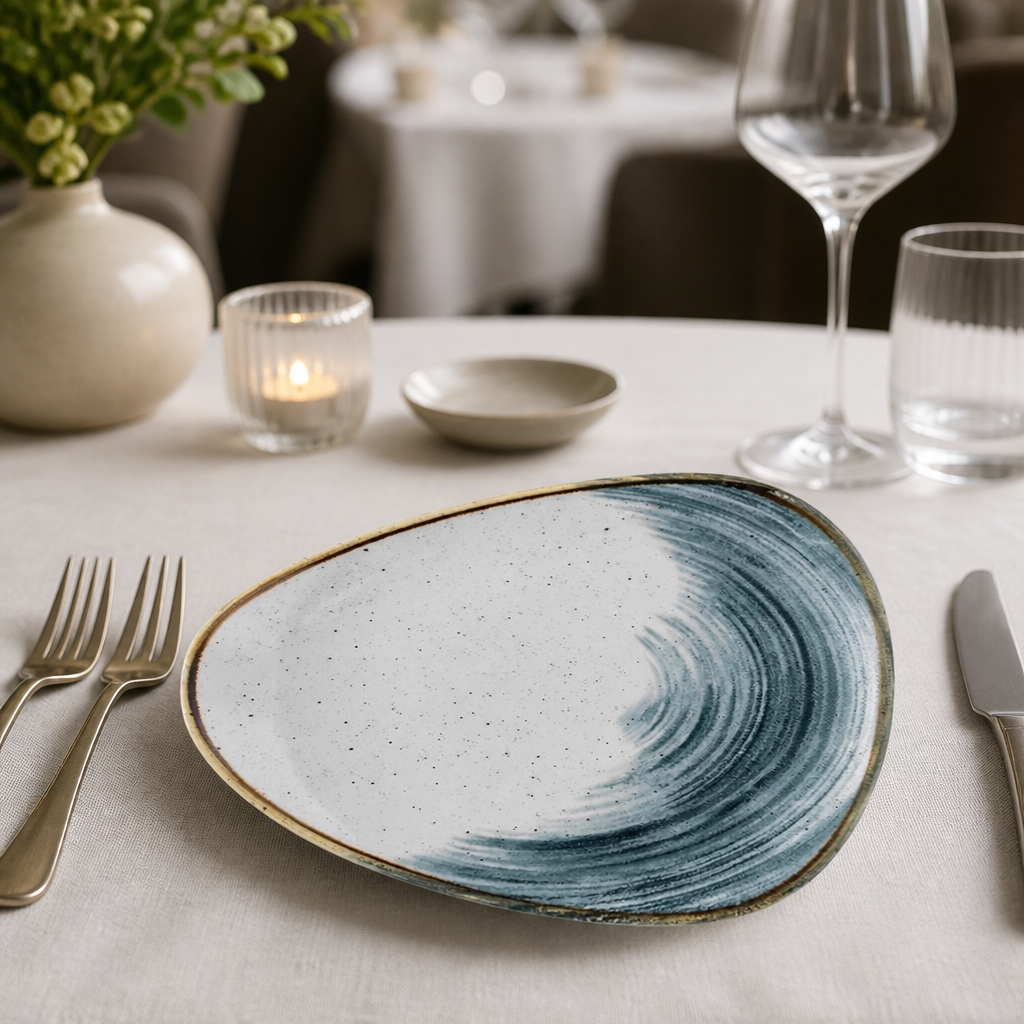 Commercial Accents Plate 254mm Blueberry 12 Pack