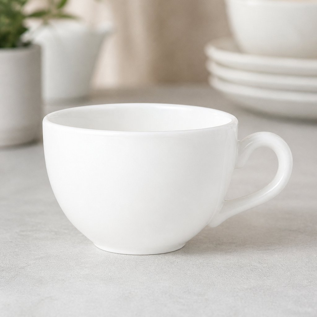 340ml Commercial Low Empire Tea Cups - 36 Pack