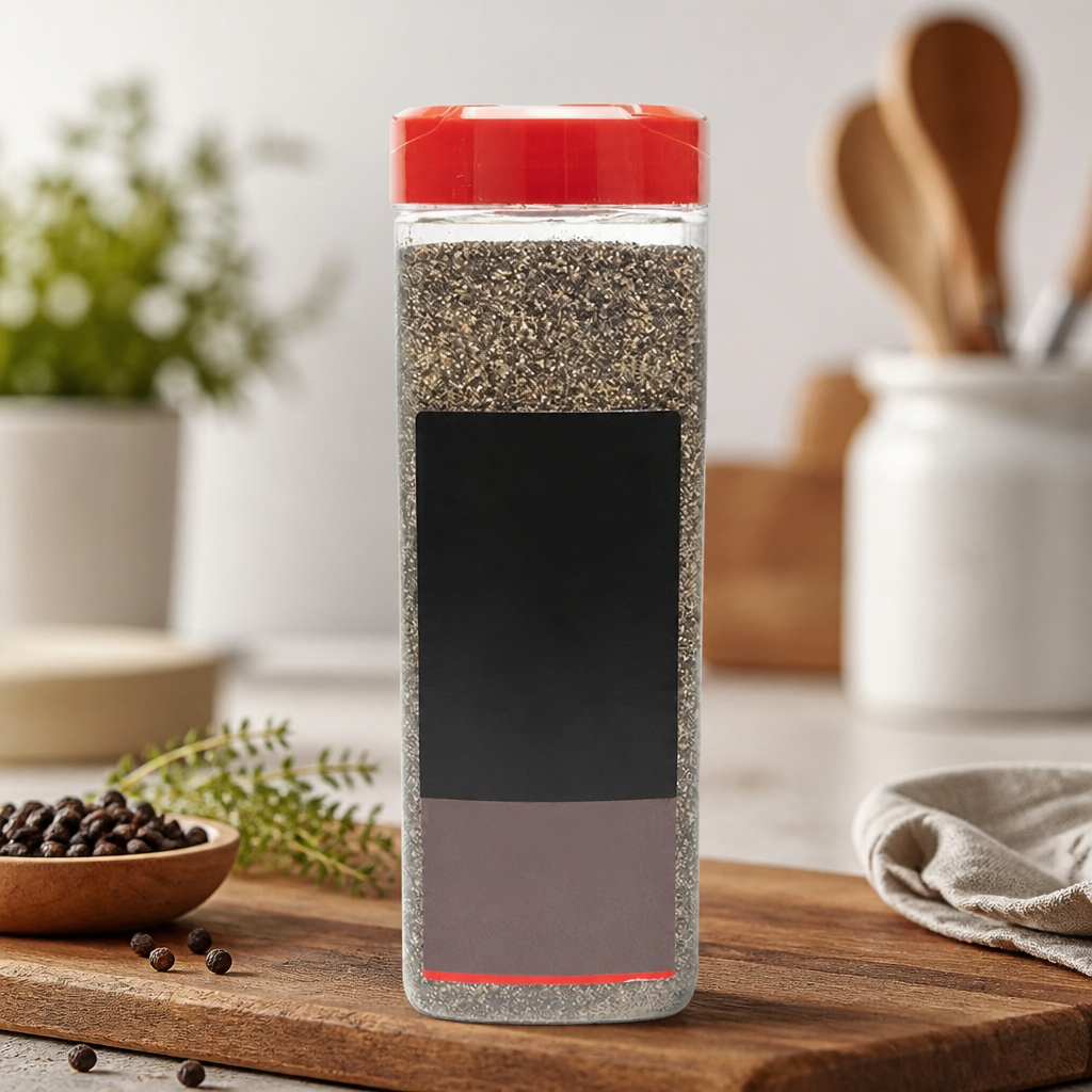 Cracked Black Peppercorns 425g - Commercial Spice Seasoning