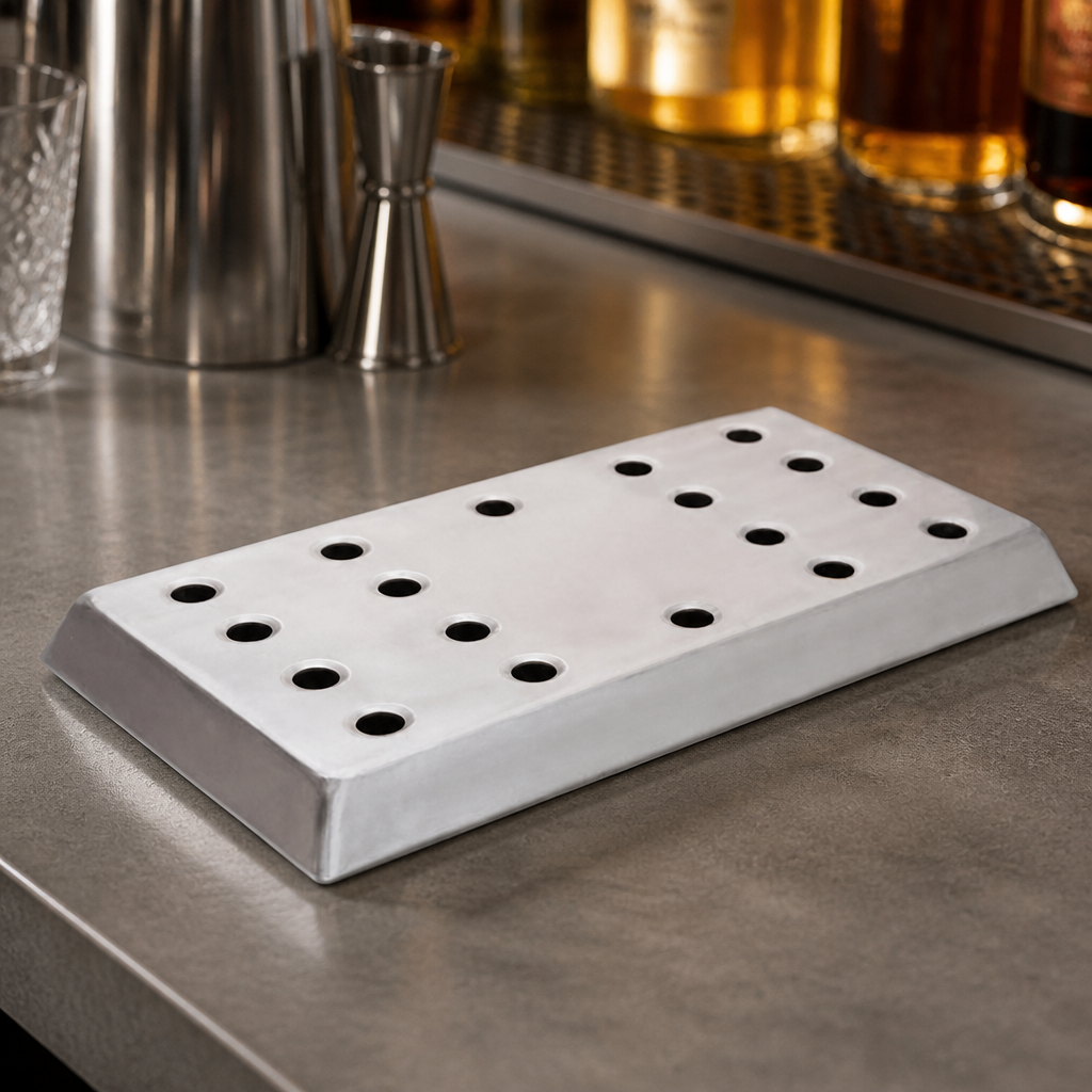 Commercial Aluminium Effect Drip Tray 406 x 222mm