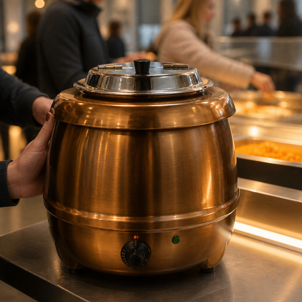 10L Stainless Steel Commercial Soup Kettle for Catering