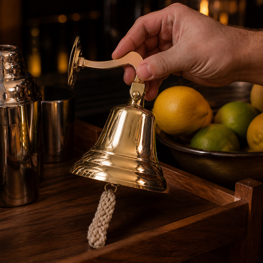 Brass Last Orders Bell for pubs and cellar equipment