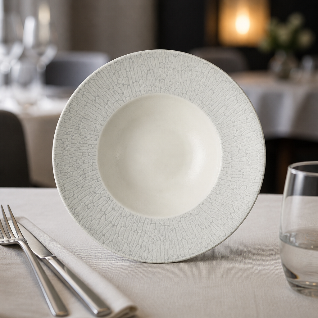 Commercial wide rim bowls 240mm thermal shock resistant
