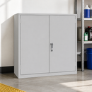 Commercial Lockable COSHH Cabinet Double Door 30Ltr Grey