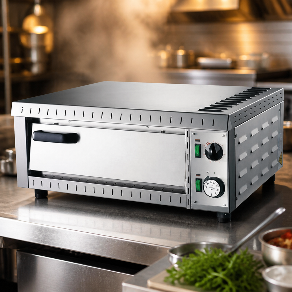 Single Deck Commercial Pizza Oven for Restaurants and Pizzerias