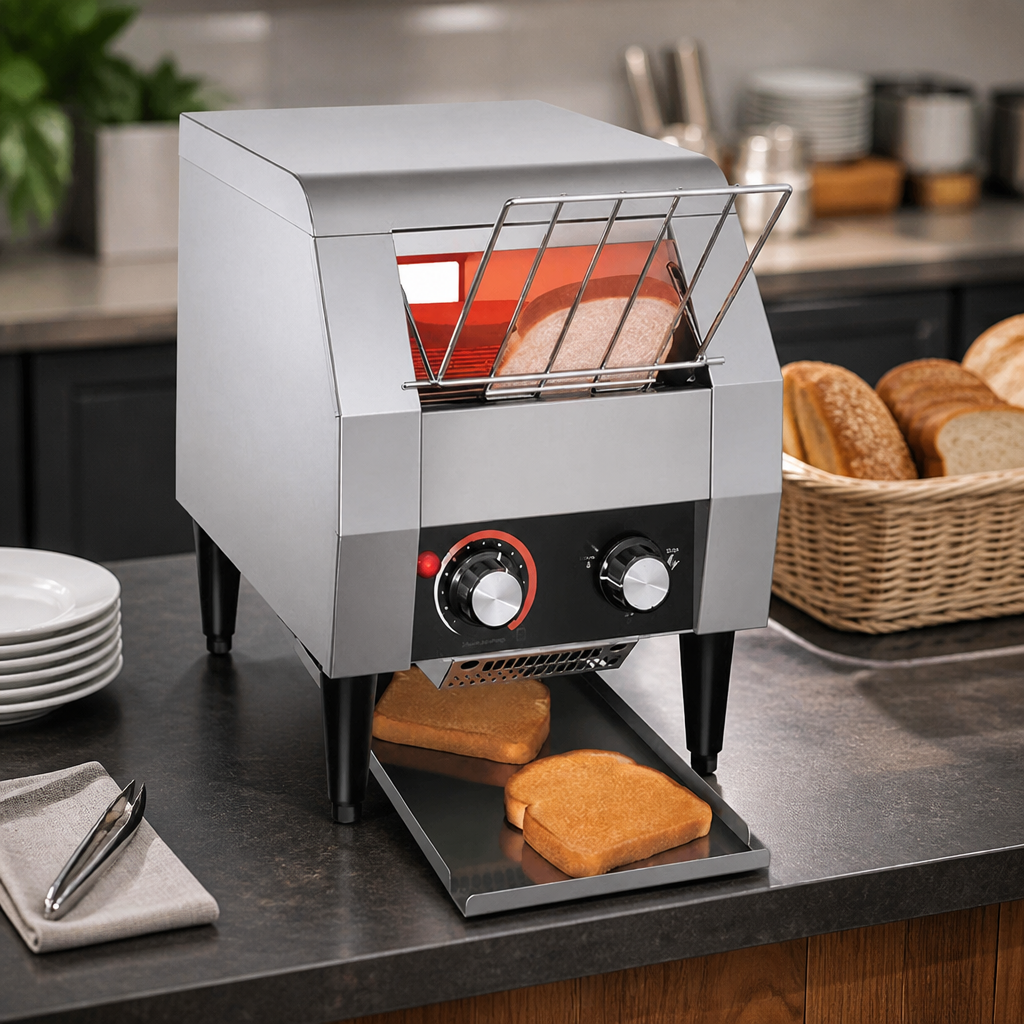 Commercial Conveyor Toaster Single Slice Feed 3 Slices Per Minute
