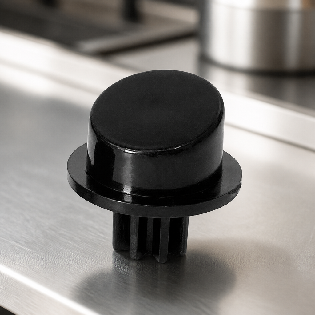 Commercial Spice Grinder Button Replacement Part 20mm Polycarbonate