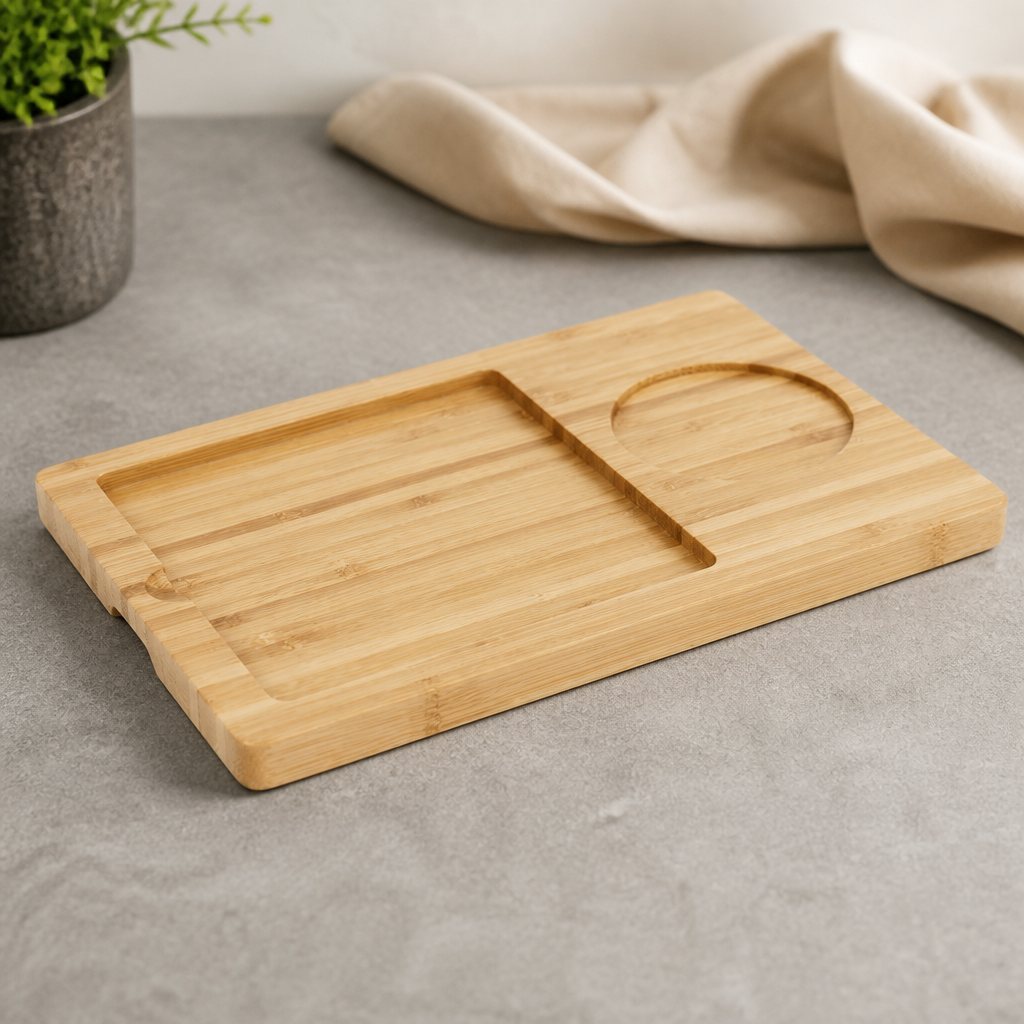Commercial Wooden Base for Rectangular Slate Platter 160x240mm