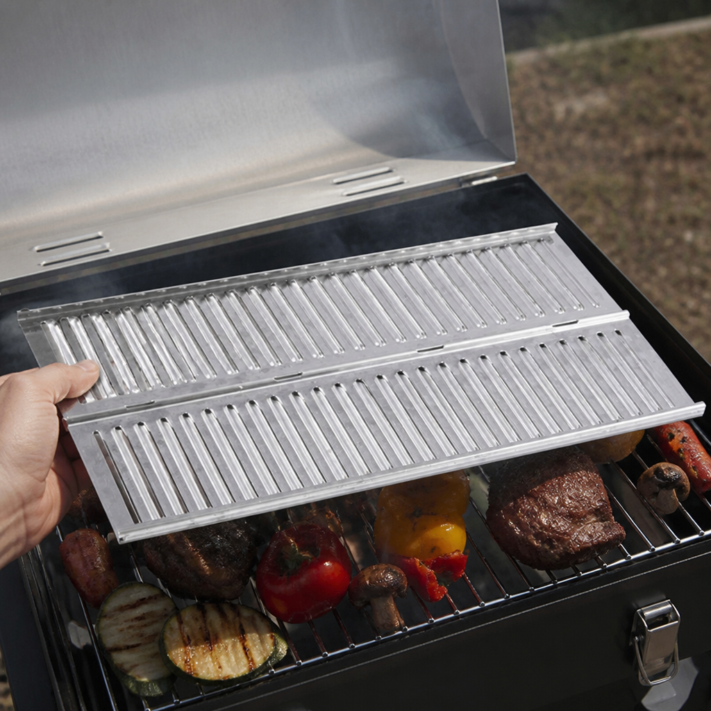 Commercial replacement upper grill for portable barbecue