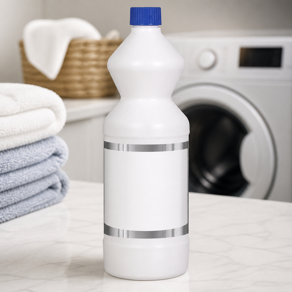 Commercial Laundry Bleach 1L - Stain Removal and Fabric Care