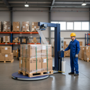 Professional Turntable Pallet Wrapping Machine with Power Pre-Stretch Film Capability and 2000kg Load Capacity