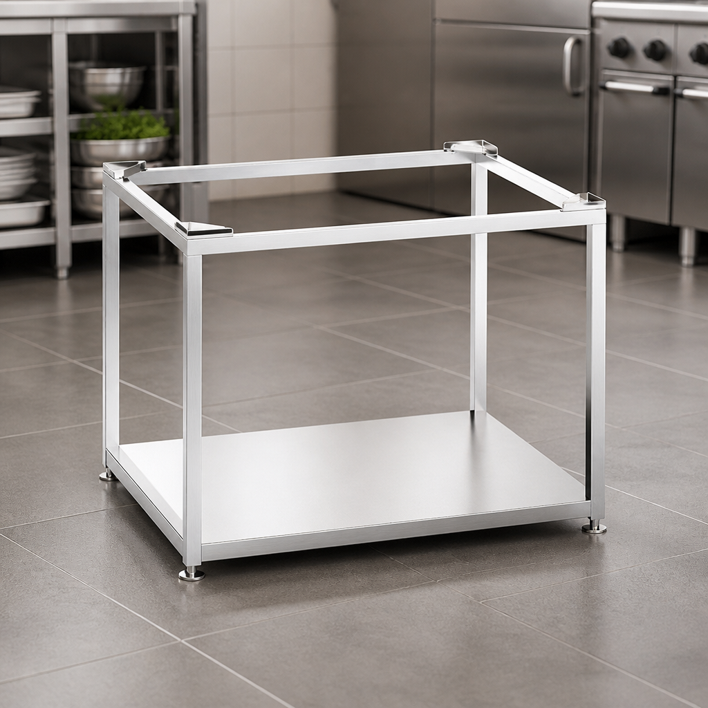 Commercial Static Open Stand for 1/1GN Ovens Stainless Steel