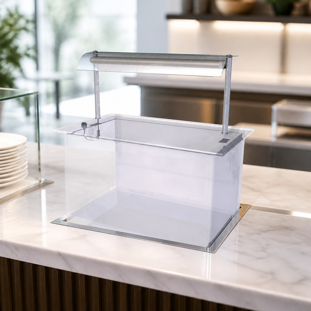 Commercial Drop In Ambient Display 3 x 1/1 GN 100W
