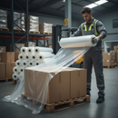 Premium Heavy Duty Polythene Sheeting 1000g - Clear, 4m x 25m Roll for Maximum Protection