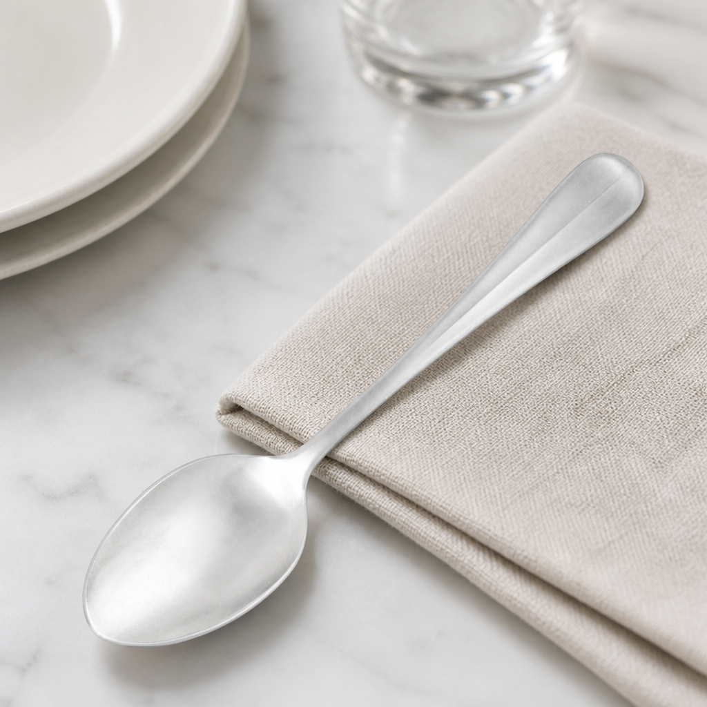 Commercial Stonewashed Stainless Steel Tablespoons 12 Pack