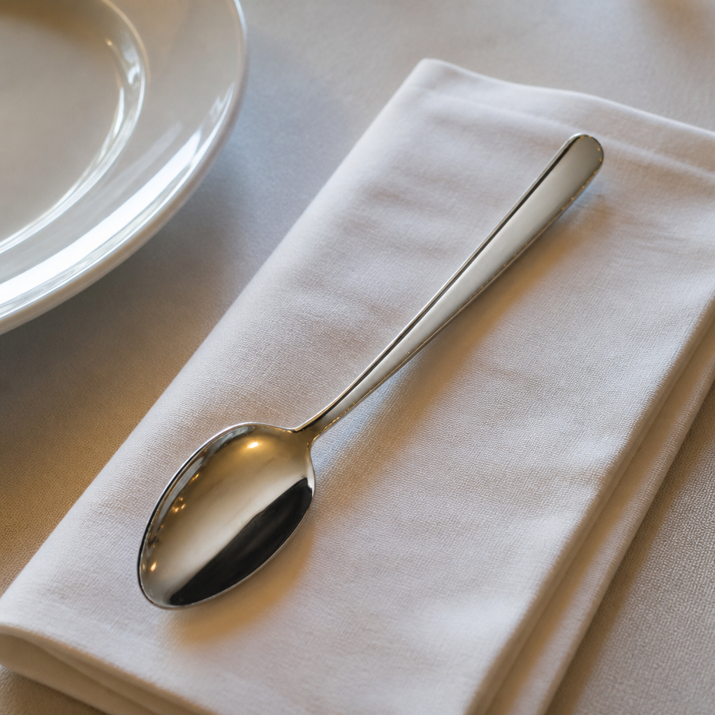 Set of 12 elegant commercial stainless steel tablespoons