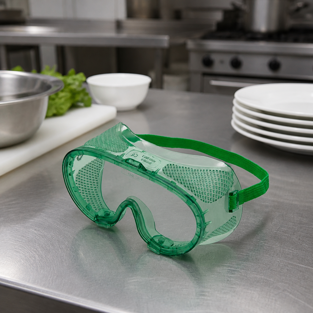 Unvented Safety Goggles with Adjustable Strap for Eye Protection