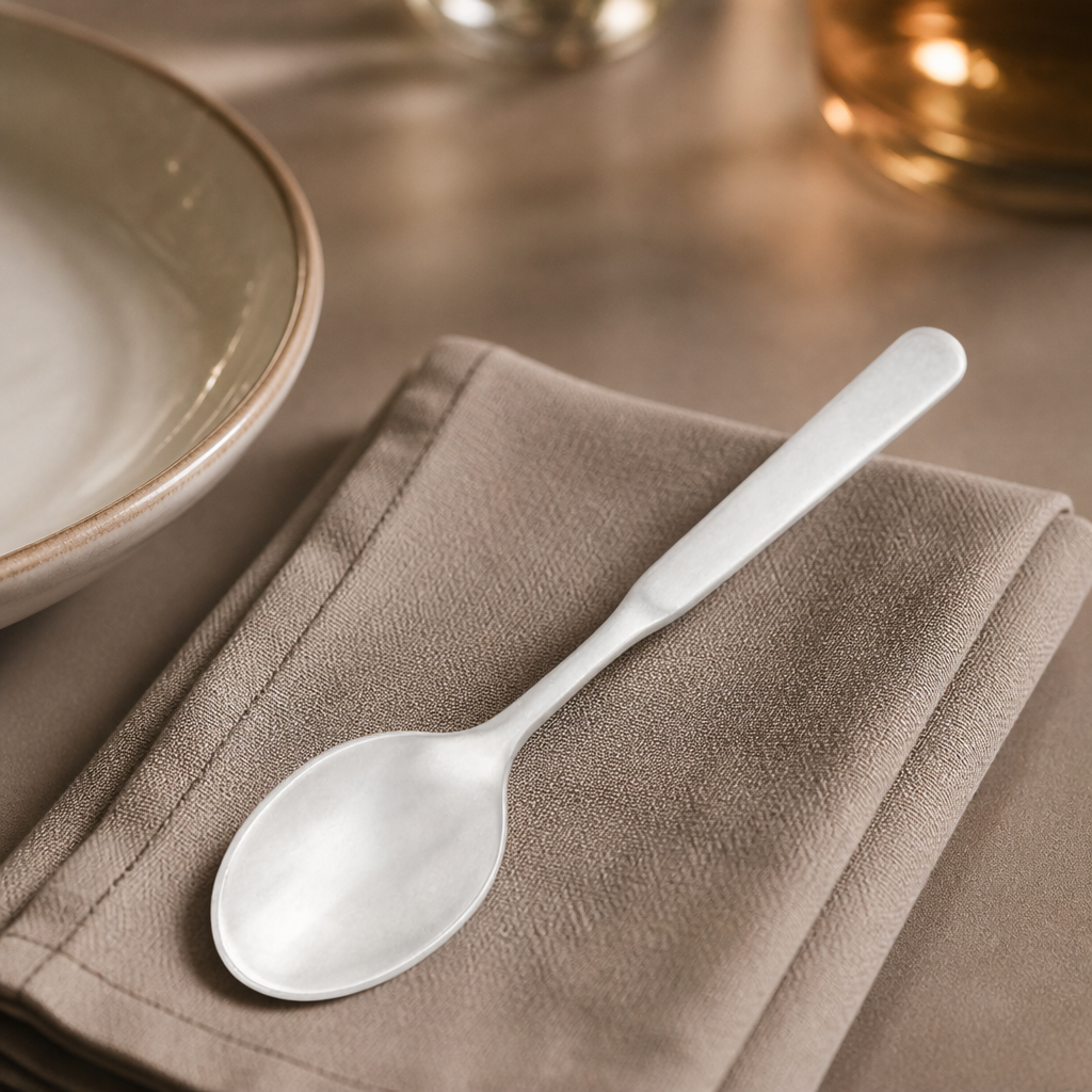 Commercial stonewashed teaspoons 12 pack stainless steel