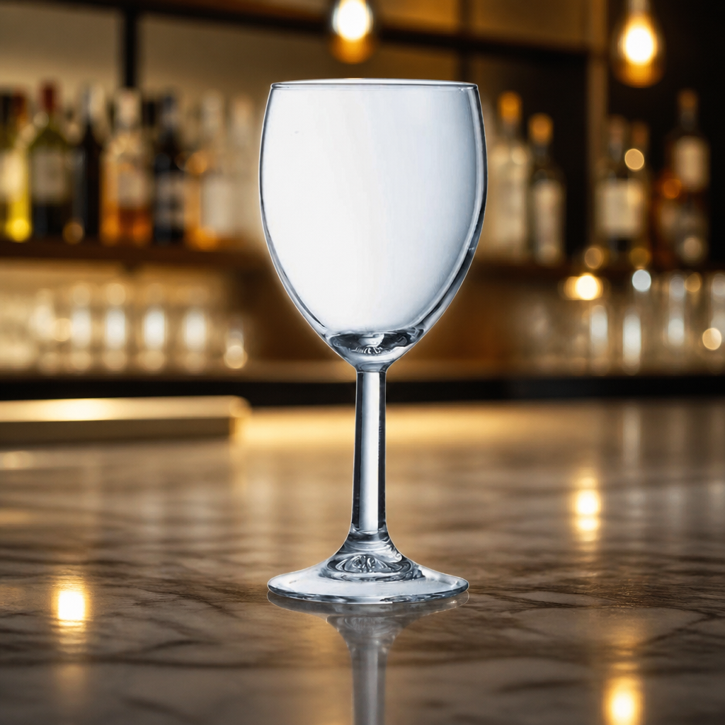 Commercial Wine Glasses 250ml Durable Soda-Lime Glass 24 Pack