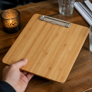 A5 Bamboo Menu Clipboard for Commercial Catering Use
