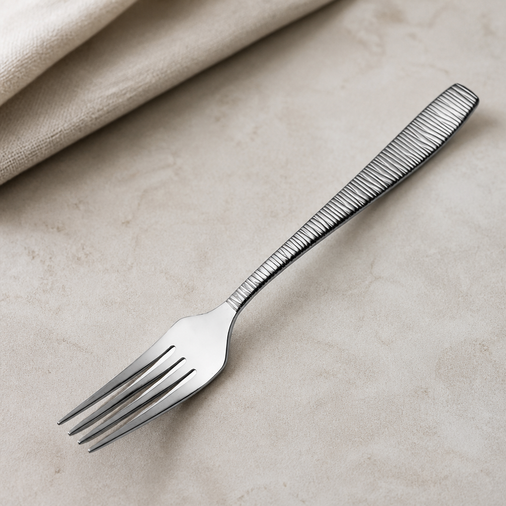 Commercial Table Forks Set of 12 Bamboo Style Cutlery