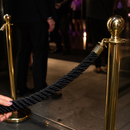 1.5m Commercial Black Twist Barrier Rope for Events and Venues